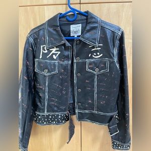 Custom leather jacket